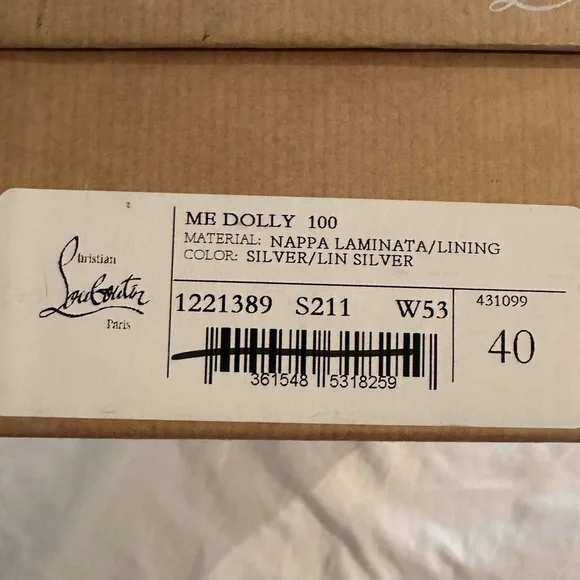 Christian Louboutin Silver Me Dolly - Picture 16 of 16